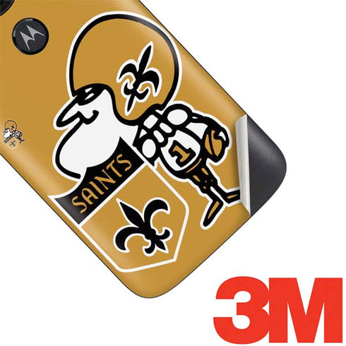 NFL New Orleans Saints Retro Logo Moto E5 Play Skin